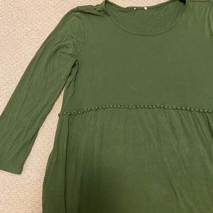 Green A-Line Dress